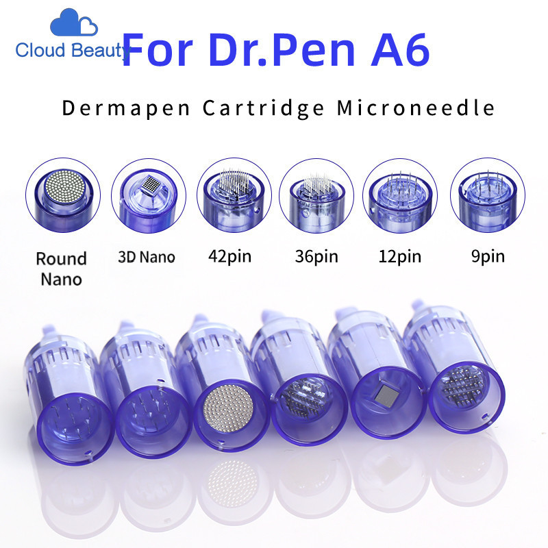 Dr Pen A1 / A6 Kim Bayonet a1 / a6 Hộp mực Cro Kim Đầu thay thế Chống nếp nhăn Phát sáng Bút da micr