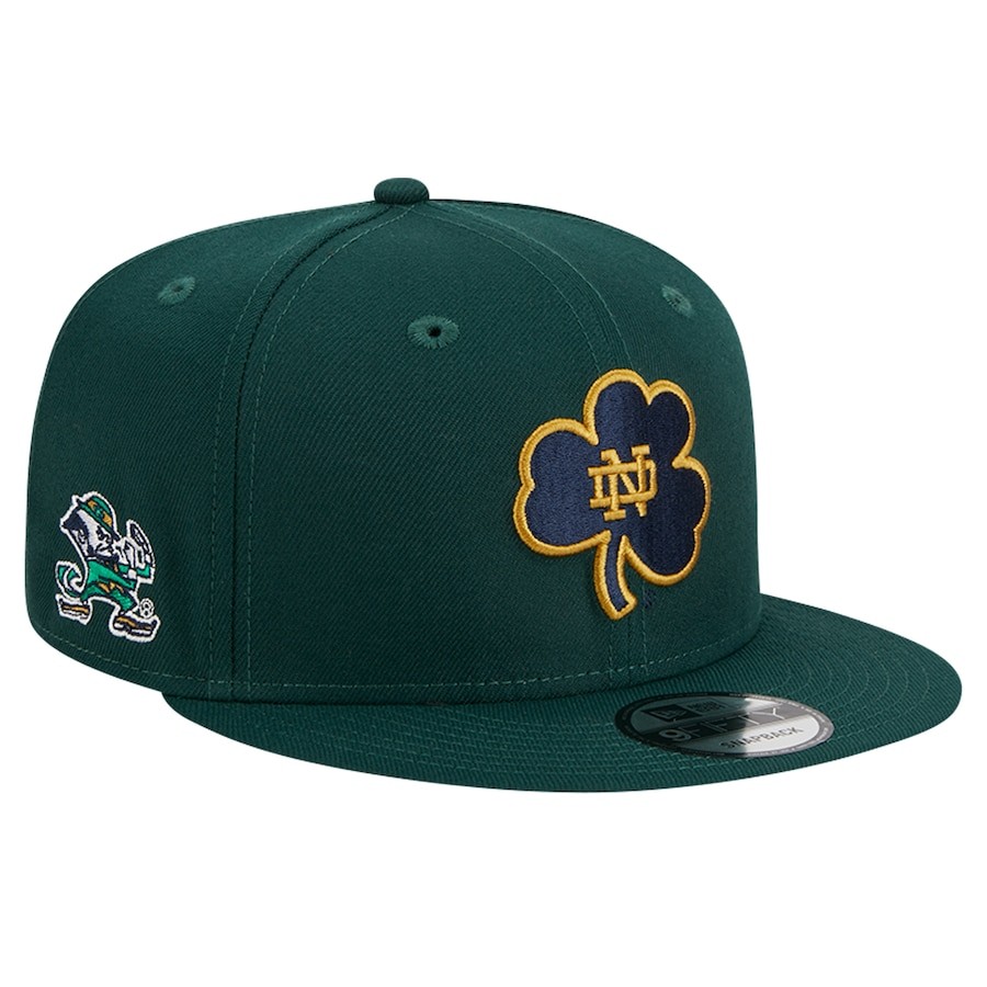 Kỷ nguyên mới Green Notre Dame Fighting Irish Lồng vào nhau Crest 9FIFTY Cap