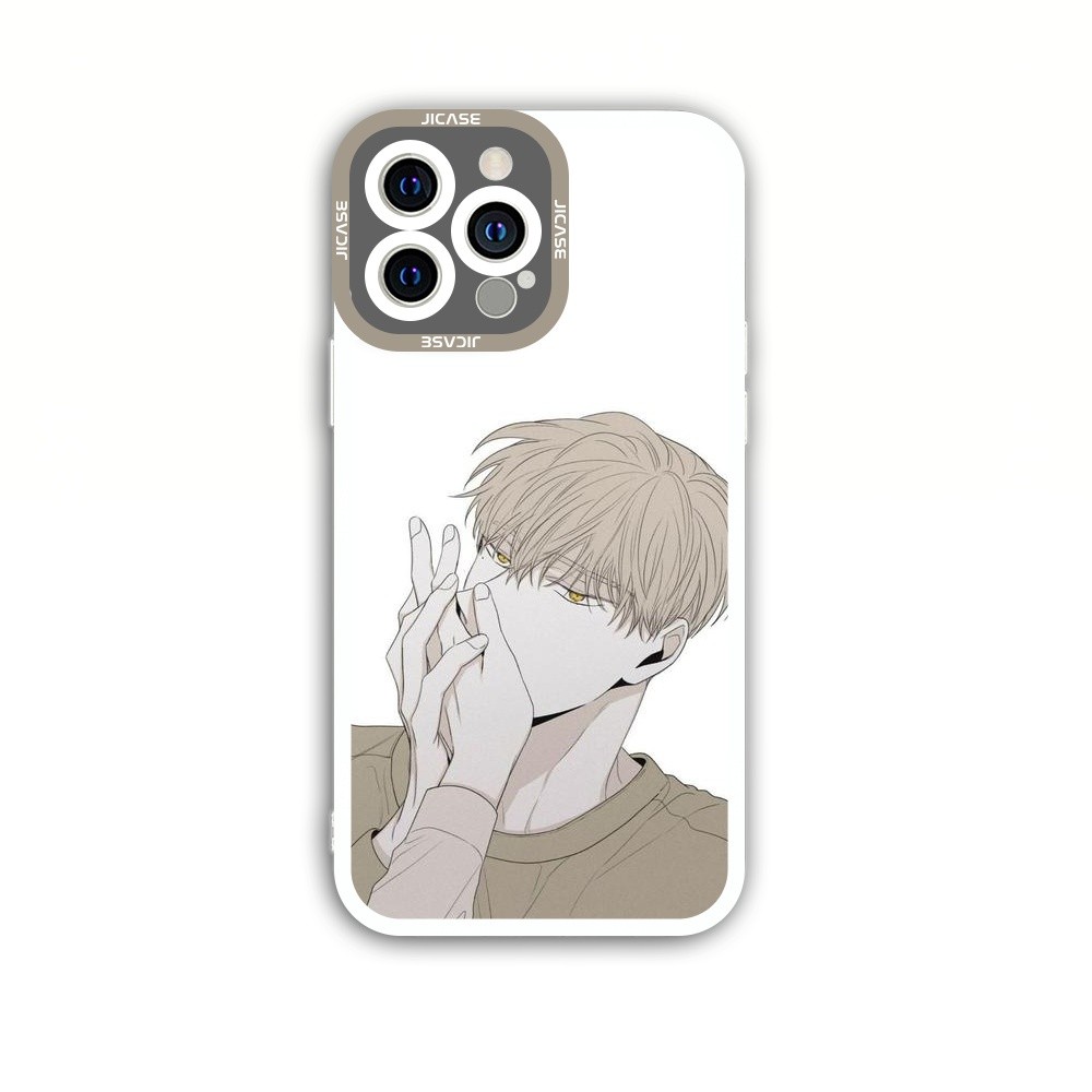 Ốp lưng iPhone Cạnh Vuông Samsung Xiaomi Oppo Manhwa boylove Passion nhân vật Taeui vs Ilay