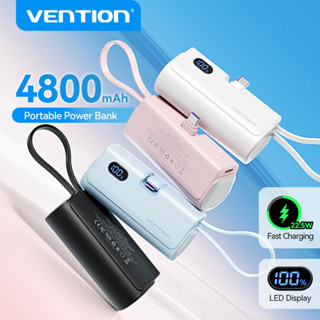  Sạc dự phòng Màn hình LED Vention 4800mAh PowerBank có sạc nhanh 22,5W Pin sạc dự phòng Loại Lightning có thể gập lại cho iPhone16 pro max   Đồng hồ   Tai nghe 