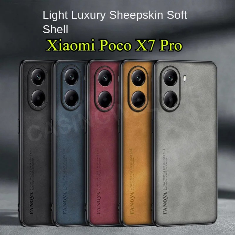 Ốp Da Trơn Sang Trọng Cho Xiaomi POCO X7 Pro POCO X7 POCO X7 Pro PocoX7 X7Pro 4G 5G 2025 Ốp điện tho