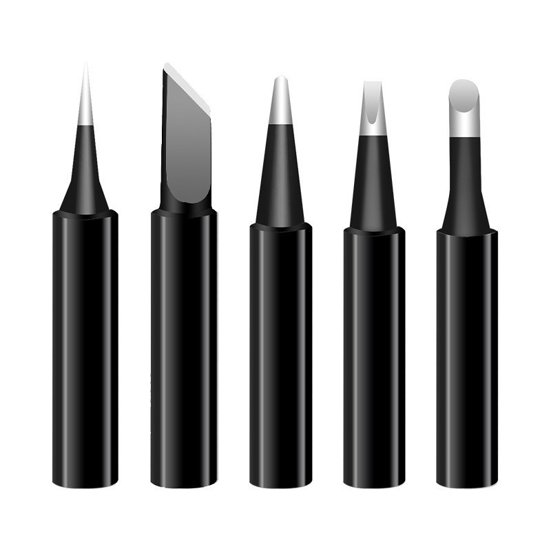 Combo 5 mũi hàn Đầu mũi hàn 900M-T cho trạm hàn 936, Mũi hàn thay thế cho mỏ hàn chỉnh nhiệt 936, 93