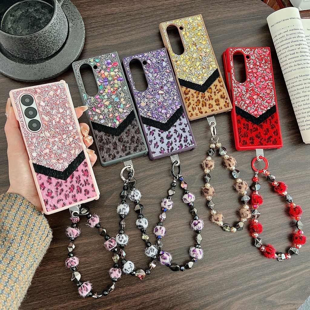 Ốp Lưng Cho Samsung Galaxy Z FOLD 6 5 4 3 FOLD6 FOLD5 FOLD4 Ốp lưng Họa Tiết Da Báo Siêu Mỏng Bảo Vệ