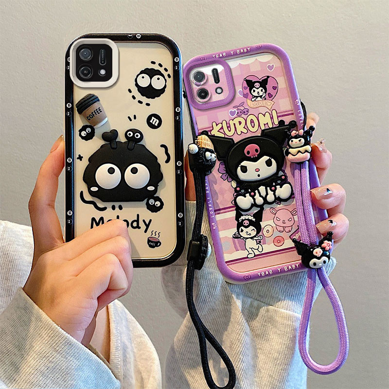 ốp lưng oppo a16k Ốp điện thoại búp bê 3D dễ thương cho ốp lưng oppo a16k