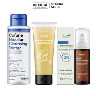  Combo Kem Làm Mờ Thâm Nám Cafuné Melasma Sữa Rửa Mặt Gừng Và Nước Tẩy Trang The Cafuné 