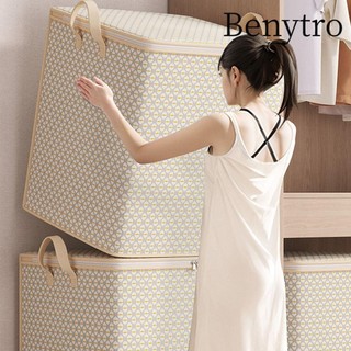  Thùng đựng quần áo BENYTRO có tay cầm Túi đựng quần áo Túi đựng chăn bông dung tích lớn di động chống bụi có thể gập lại Túi đựng đồ di chuyển cho gia đình 