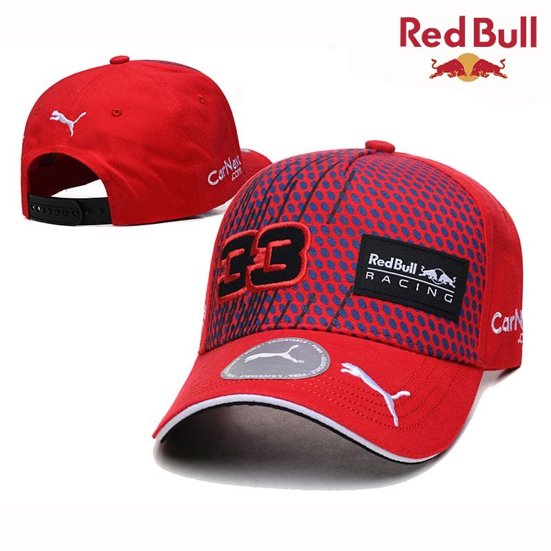 Mũ đua Red Bull F1 NO.33 Max Verstappen Motorsport Bóng chày Redbull Mũ có thể điều chỉnh (mũ) 99 mũ