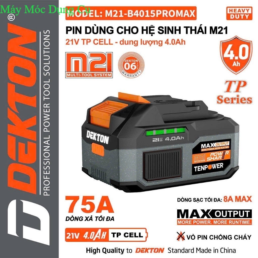 Pin 4A DEKTON M21-B4015PROMAX bảng mạch công nghệ thế hệ mới Chân Pin Phổ Thông, MẪU MỠI Máy móc Dụn