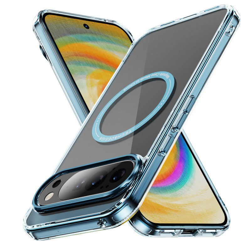 Ốp điện thoại cứng sạc không dây từ tính trong suốt Acrylic cho Google Pixel 10 Pro XL 10 Pro 9 Pro 