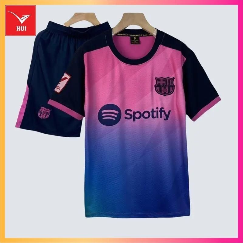 Free in - Bộ Quần Áo Bóng Đá, Đồ Đá Banh BARCA HỒNG Thun Lạnh Cao Cấp. TOP, SPORT