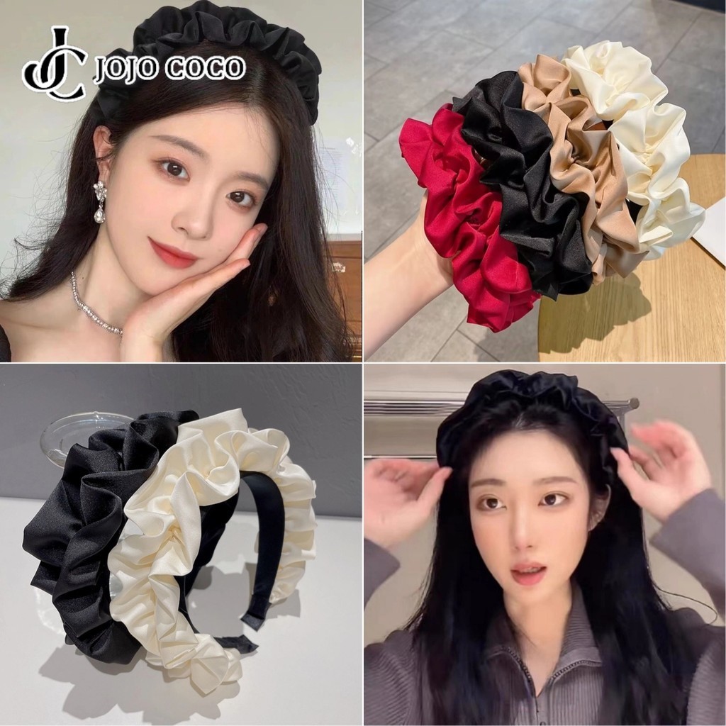 Băng đô vải nếp nhăn cổ điển thời trang JOJO COCO dành cho nữ
