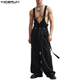  Incerun Nam Vintage Khóa Kim Loại Thiết Kế Ruy Băng Màu Trơn Quần Áo Presale 