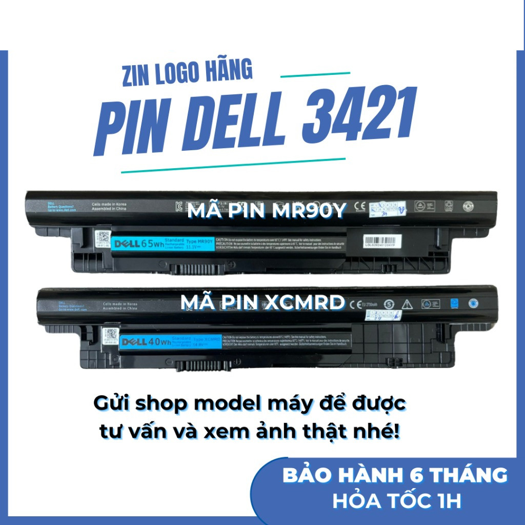 Linh Kiện LapTop Pin Laptop Dell Inspiron 3421 3437 3446 3521 3531 3543 Vostro 2421 2521 Latitude 34
