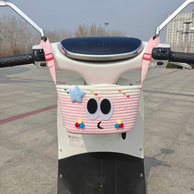 Electric Car Storage Front Pannier Bag Storage Basket Thickened Electric Car Storage Front Pannier B