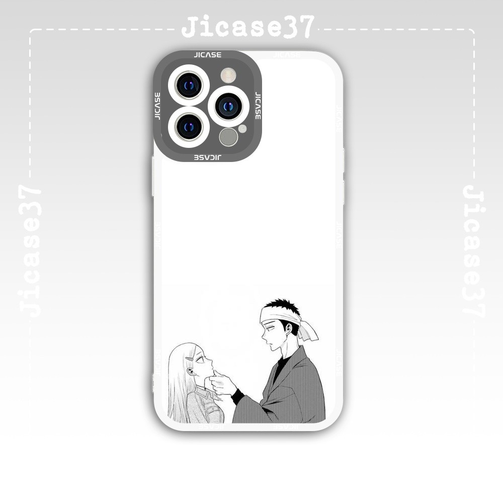 Ốp lưng iPhone Cạnh Vuông Samsung Xiaomi Oppo Anime Dressup my darling nhân vật Marin vs Gojo