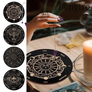 Benutro Bảng bói toán Dowsing, Tấm quyết định Magics Thiền Star Pendulum Board, Chất lượng cao Siêu vật lý phù thủy Altar Tiếp liệu bảng tin