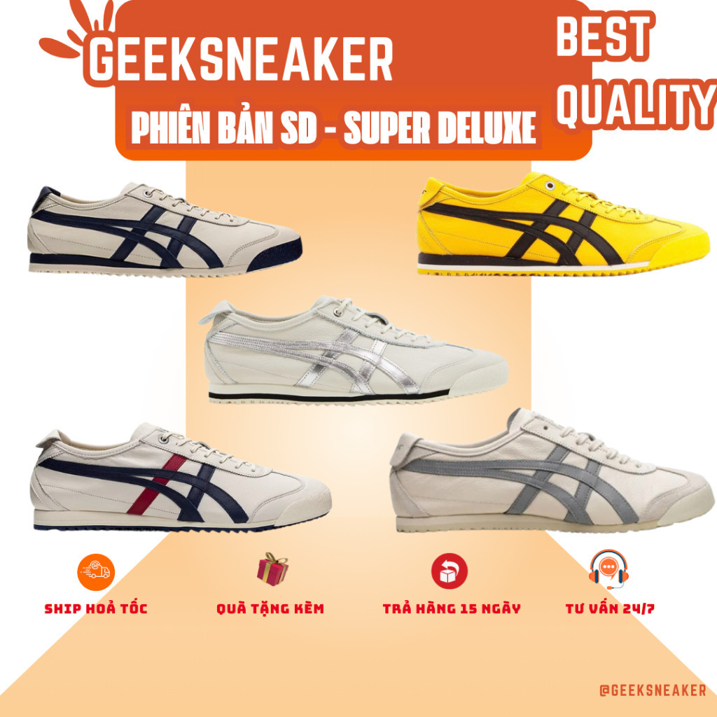 [Da thật] Giày Sneaker cổ thấp Onittsuka Tiger Mexico 66 SD - Phiên bản SD BESTQUALITY