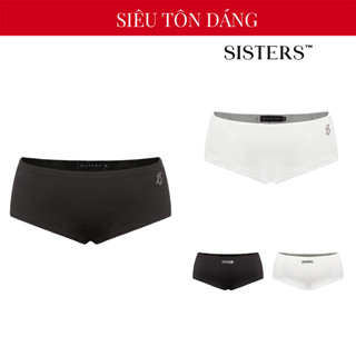 Quần đùi nữ mini short eo thấp SISTERS màu đen, trắng đính logo inox sang trọng ôm sát cơ thể quyến rũ Bestii | SS-Q53