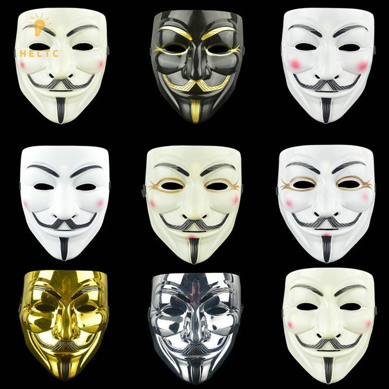 [Trn] Mặt nạ Hacker Vendetta Guy Fawkes Người lớn Halloween Fancy Party [VN]