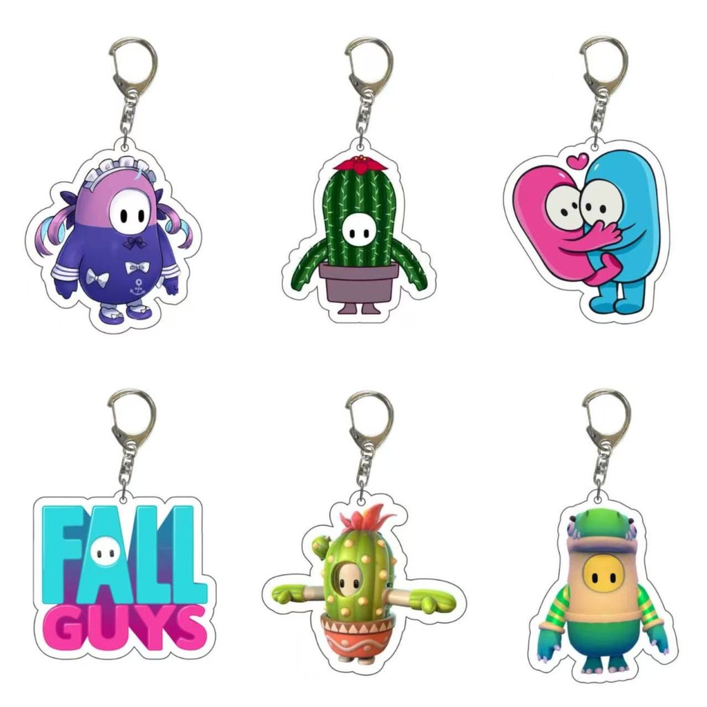 Trò chơi Fall Guys Jelly-Man Móc khóa Acrylic