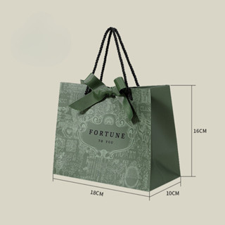 Túi giấy màu xanh Fortune sang trọng TU50 Túi đựng quà tặng  kèm nơ lịch sự tặng sinh nhật,