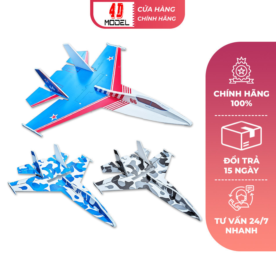 KIT Su27 Flat Mini Sải Cánh 56cm Xốp Dẻo Mpp Bao Đập Siêu Bền Vỏ  kit Flats mini