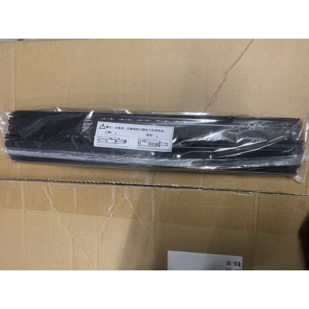 Thanh trượt giảm chấn đệm thủy lực dày thanh trượt thanh trượt đường ray ngăn kéo màu đen ba đoạn đư