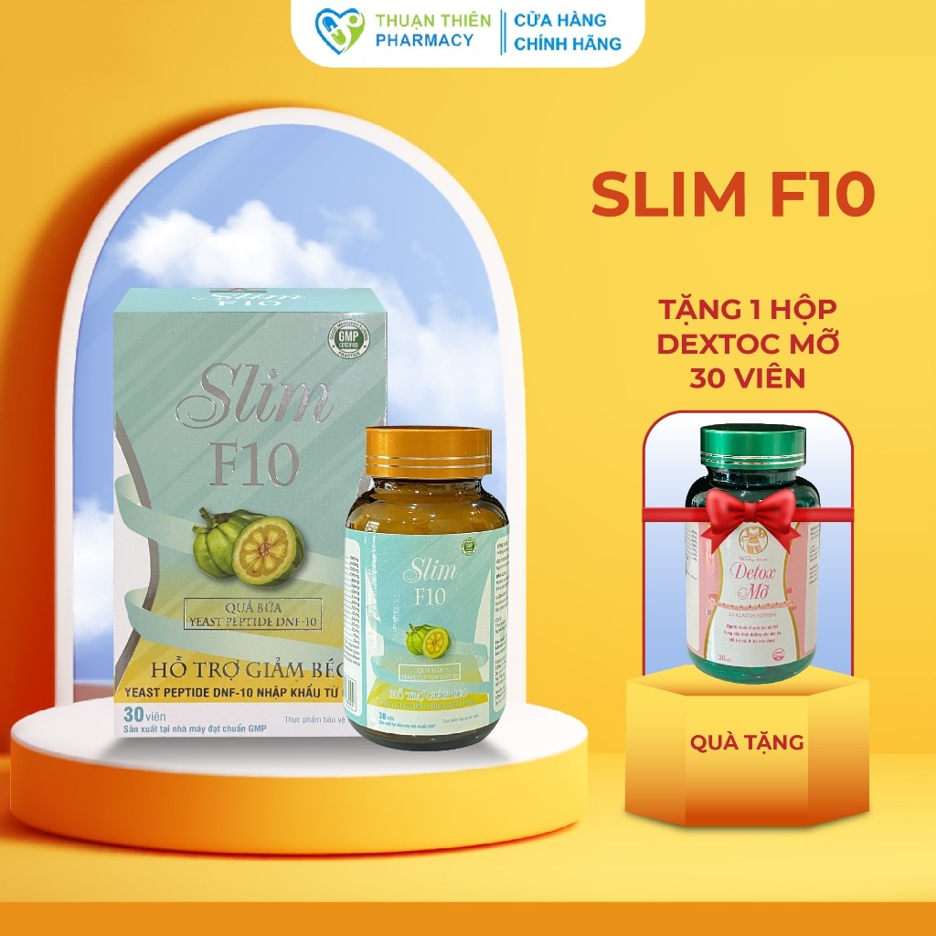 Viên Uống Giảm Cân, Giảm Mỡ Cho Người Béo Phì Thừa Cân SLIM F10 (Tặng Detox Mỡ) HEALTH & AUTOMATIC 3