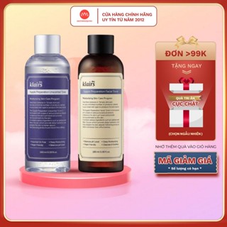 Nước hoa hồng Klairs Supple Preparation Facial Toner 180ml unscented toner có mùi hương và không mùi