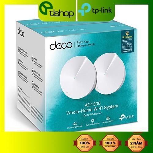 Bộ phát wifi TP-Link Deco M5 2-Pack mesh AC1300Mbps (Chính Hãng)
