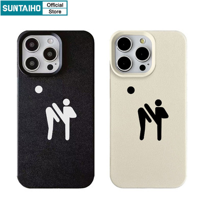 Suntaiho Đơn Giản Độc Đáo Vỏ Điện Thoại Họa Tiết Graffiti Con Người Cho Iphone 16 15 14 13 12 11 Pro Max IP 7 8 Plus Iphon X Xs XR Xs Max Silicon Mềm Cao Cấp Chống Sốc Ốp Lưng