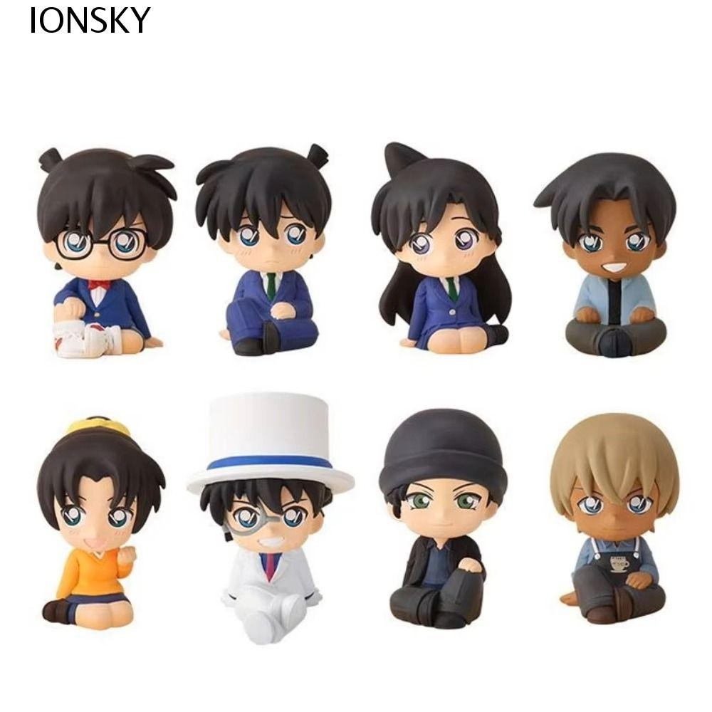 Ionsky 8 Cái / bộ Thám Tử Lừng Danh Conan Hành Động, Phiên Bản Q Thám Tử Lừng Danh Conan Đồ Chơi, Đồ