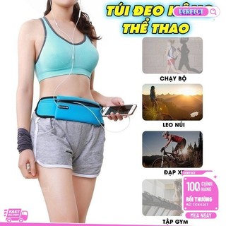 🔥🔥Túi chạy hông có thể đeo,Túi điện thoại di động chạy với lỗ tai nghe,Người giữ chai nước kiểu bóng