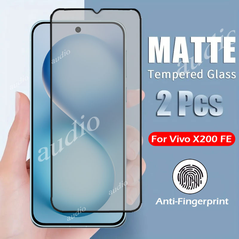 Vivo X200 FE 5G Full Cover Kính cường lực mờ cho Vivo X200 FE VivoX200 FE 5G 2025 Phim bảo vệ màn hì