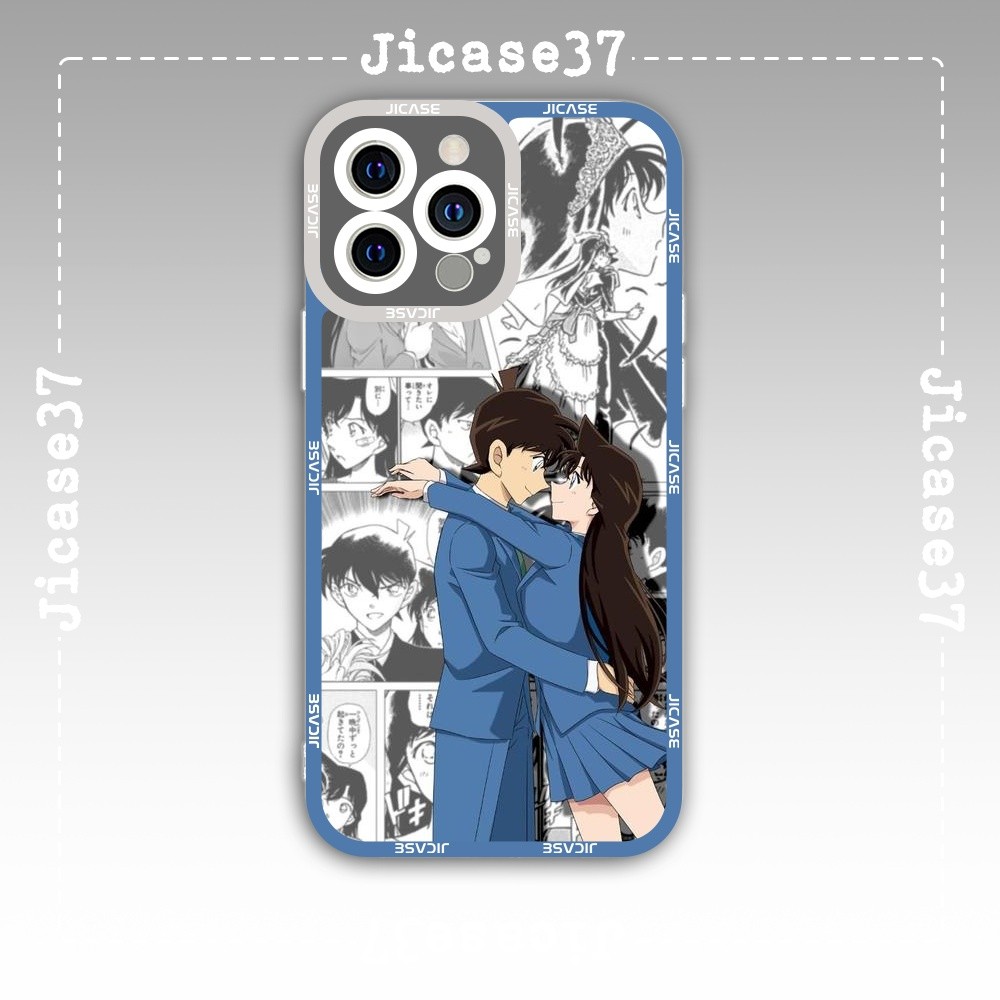 Ốp lưng iPhone Cạnh Vuông Samsung Xiaomi Oppo Anime Họat hình Detective Conan Thám tử lừng danh cona