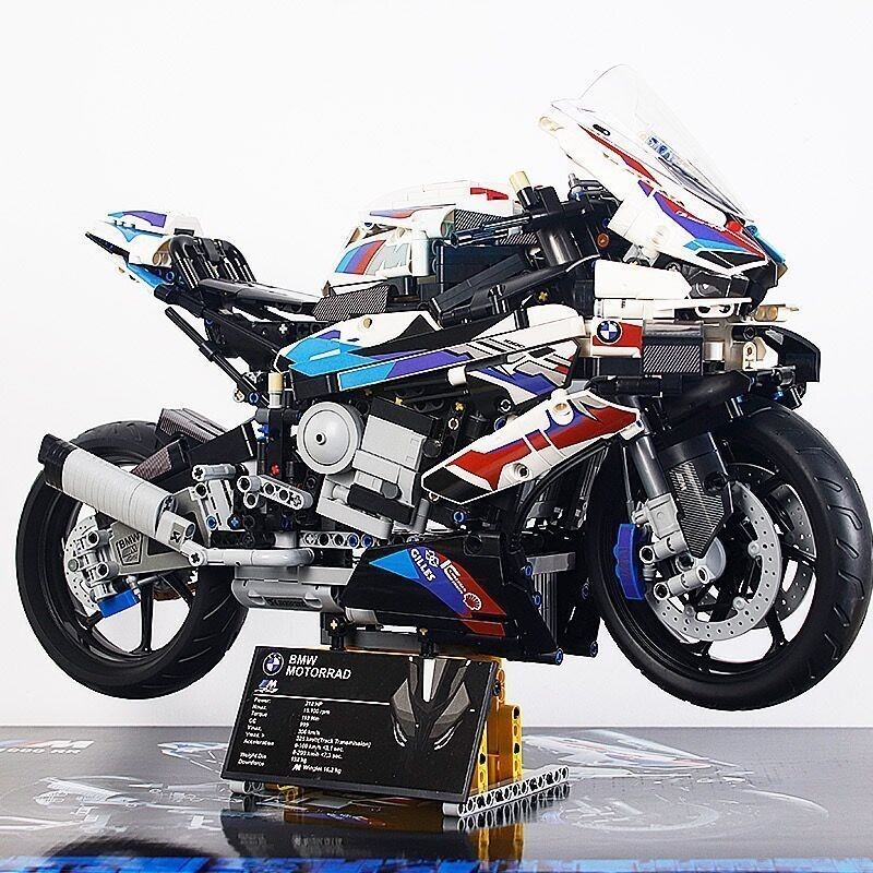 Đồ Chơi Lắp Ráp skidibi toilet Tương thích với   xe mô tô BMW M1000RR mô hình người lớn xe đồ chơi l