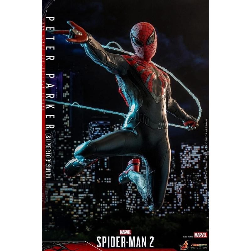 MÔ HÌNH HOT TOYS - MARVEL SPIDER MAN 2 - PETER SUPERIOR SUIT - 1/6 ACTION FIGURE .