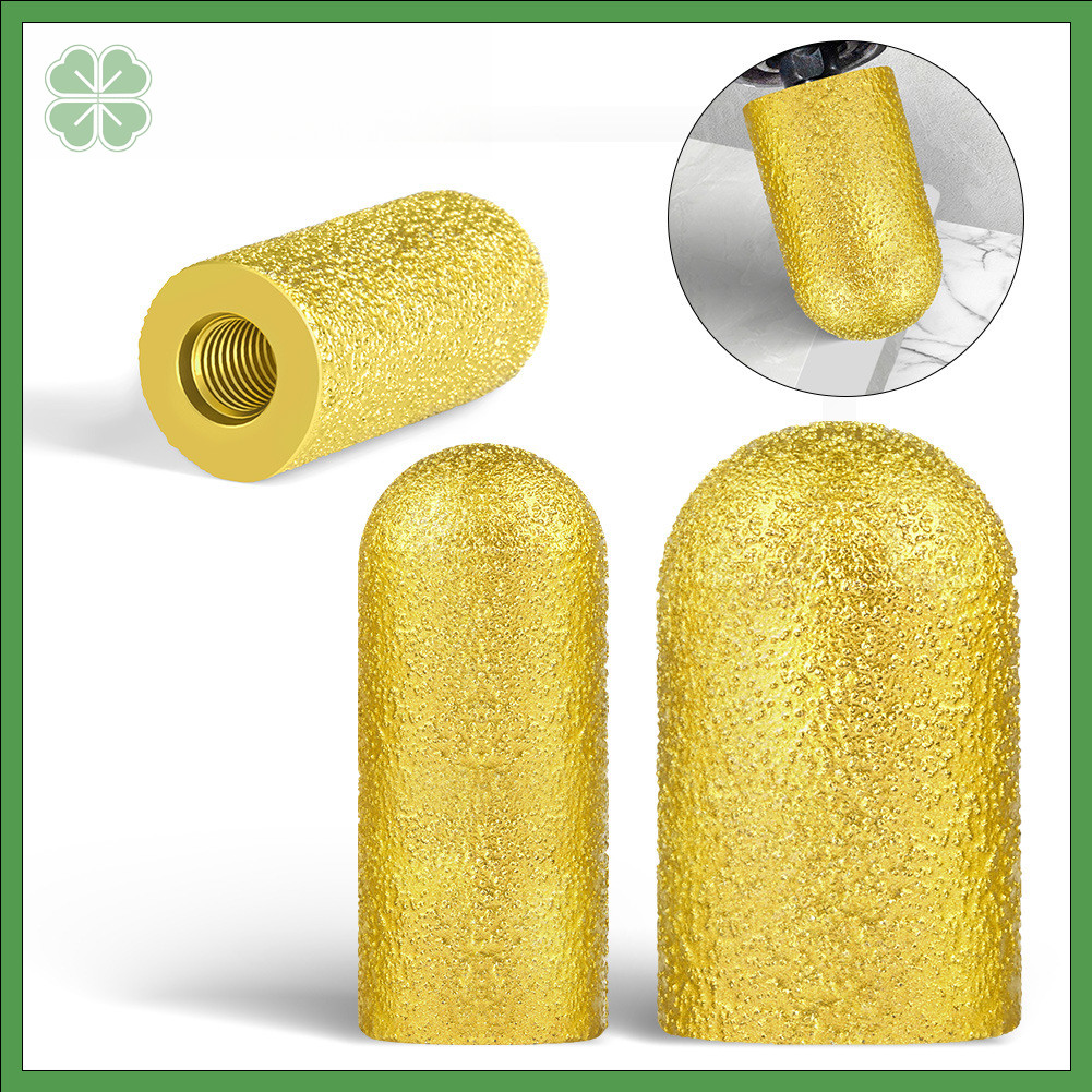Đầu mài hàn M10 M14, Bánh xe cạnh tròn mài kim cương, Đường kính 20mm 30mm, Cát mịn thô, để đánh bón