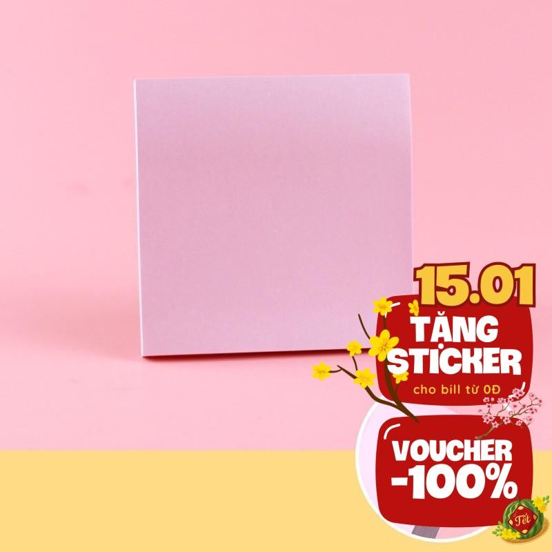 Giấy Note Pastel Vuông 8cm Nhà Cam