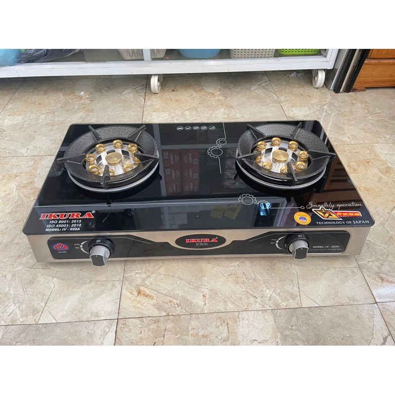 BẾP GAS DƯƠNG 9 ĐẦU ĐỐT IKURA (tiết kiệm gas )