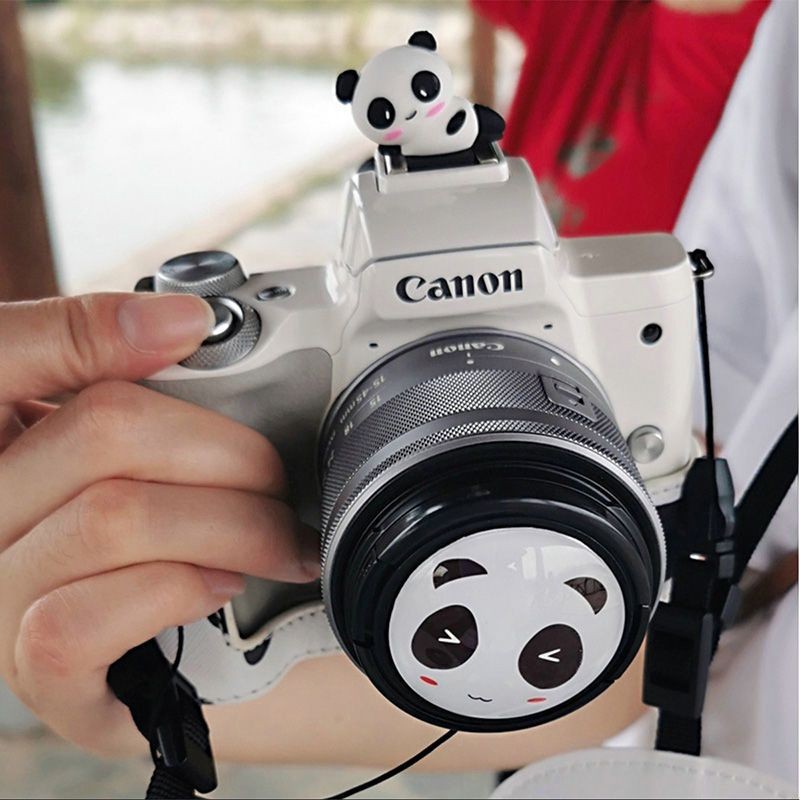 Panda Hot Shoe Cover Máy ảnh DSLR xt30 / 4 Phụ kiện trang trí Nikon Sáng tạo Panda Hot Shoe Cover Má