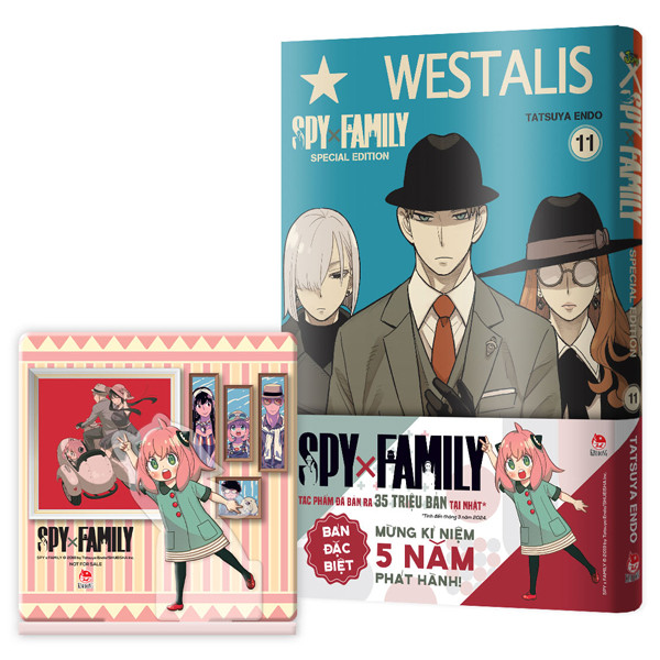 Sách - Spy X Family - Tập 11 - Bản Đặc Biệt - Tặng Kèm Obi + Bìa Áo PVC + Standee Acrylic