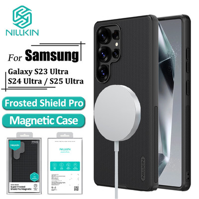 Ốp Lưng Từ Tính Nillkin Shield Pro Cho Samsung Galaxy S25 Ultra S24 Ultra S23 Ultra Ốp lưng Chống Vân Tay Chống Sốc Ốp Lưng