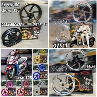 Vành mâm CNC oz611-F2 xe tay ga sh125 sh150 sh350 vario click pcx lead 125 giorno 125 stylo 160 scoopy BSTracing TPRO