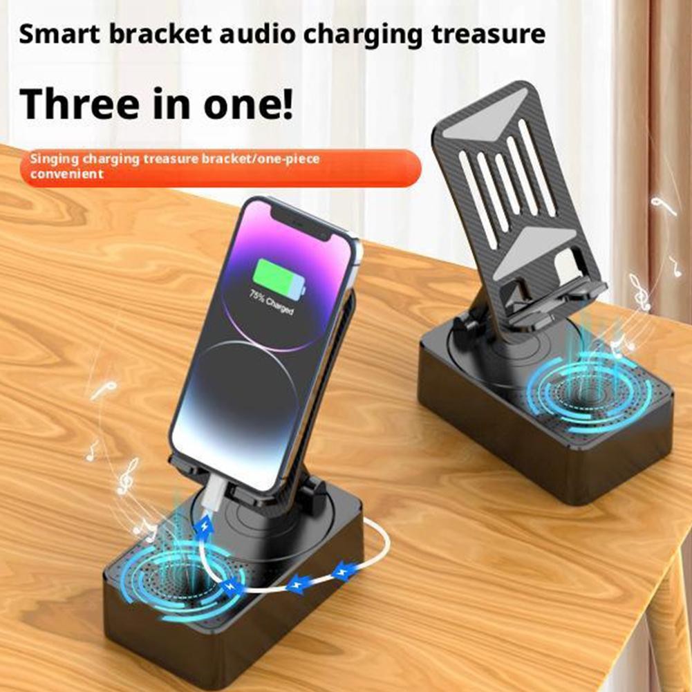 Loa Bluetooth K1 Loa 3 Trong 1 Tích Hợp Sạc Dự Phòng , Làm Loa Phát Nhạc, Giá Đỡ Điện Thoại Chống Tr
