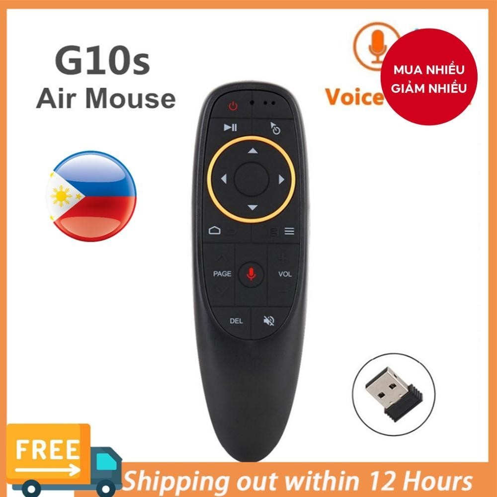 G10s Điều Khiển Bằng Giọng Nói Tivi Chuột Không Dây Từ Xa Đa Năng Cho Android TV Box Smart TV