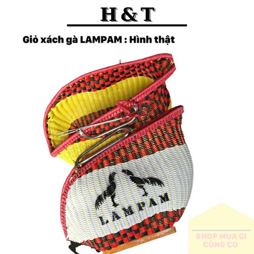 Giỏ gà thái giỏ đựng gà chọi giỏ biếu gà có quai xách đan mây chắc chắn bền, đep nhiều màu - Giỏ gà 