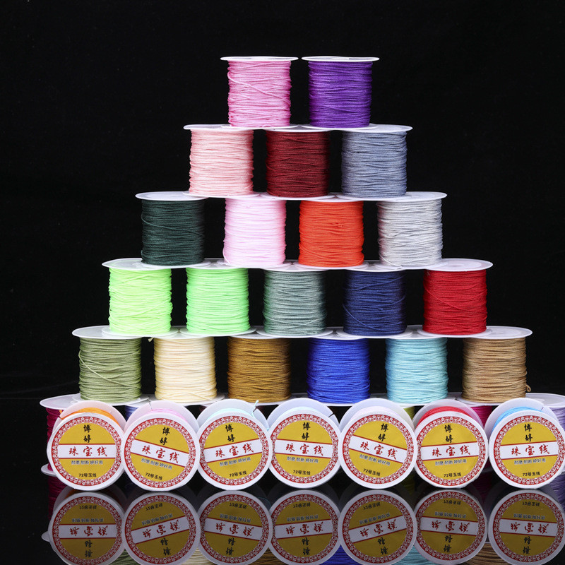 Chủ đề số 72 20m tự làm Vòng cổ dệt tay Vòng tay Dây mã hóa Dây buộc trang sức Mạnh mẽ