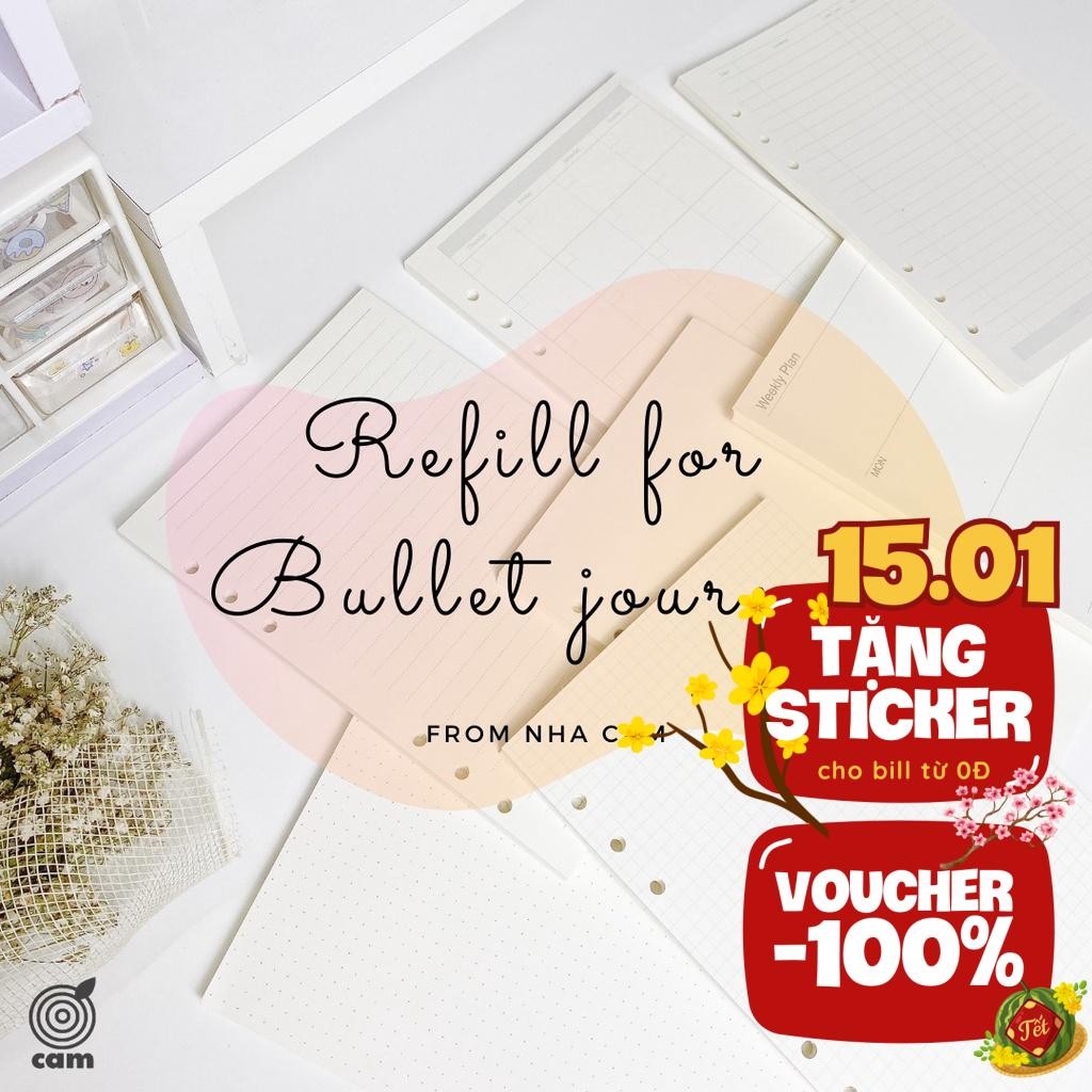 Gấy Refill binder / Lõi sổ còng size A5
