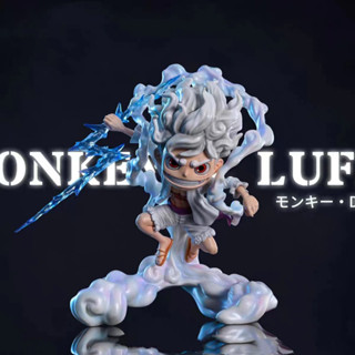 (Có hộp màu) Mô hình One Piece - Luffy Gear 5 Thần Mặt Trời Chibi